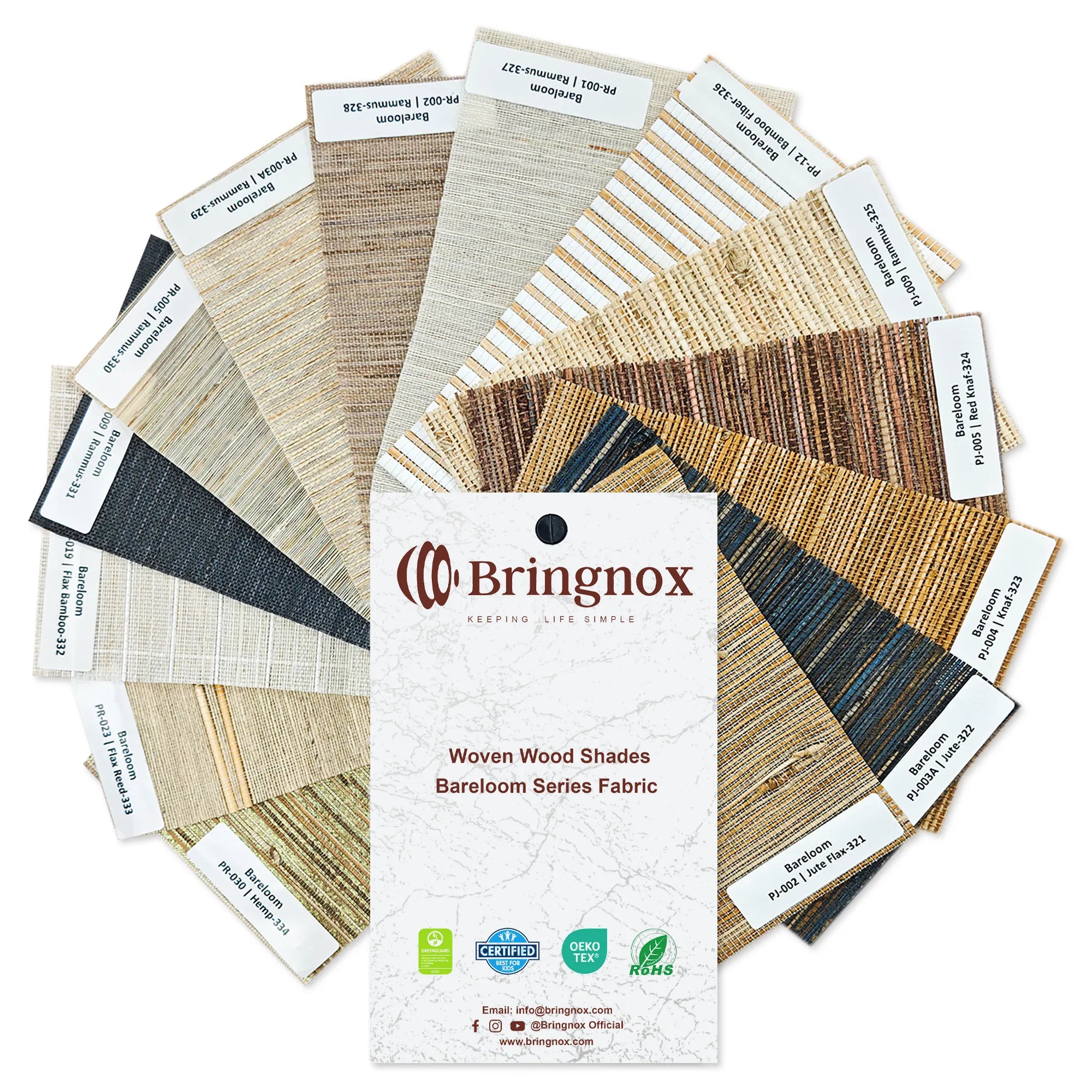 woven shades fabric samples