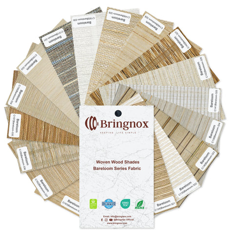 Bringnox Bareloom Woven Wood Motorized Blinds Fabric Swatch