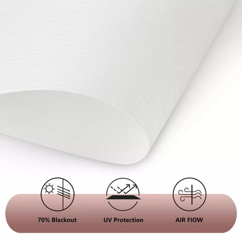 No Drill Light Filtering Motorized Roller Shades