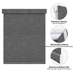 Bringnox No Drill Motorized Roller Shades 100% Blackout Baltimore