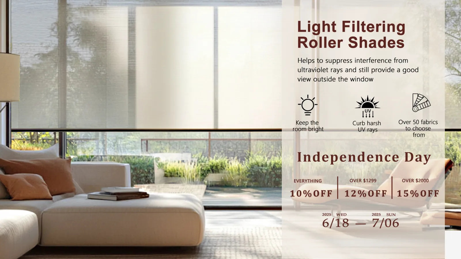 bringnox light filtering shades