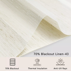 zebra shades linen