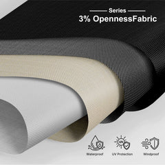 Bringnox Motorized Zipper Track Windproof Outdoor Shades