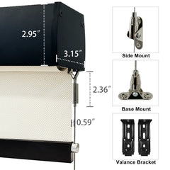 Bringnox Motorized Outdoor Shades 5% Openness