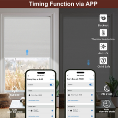 Bringnox Blackout Motorized Cellular Shades Prestige