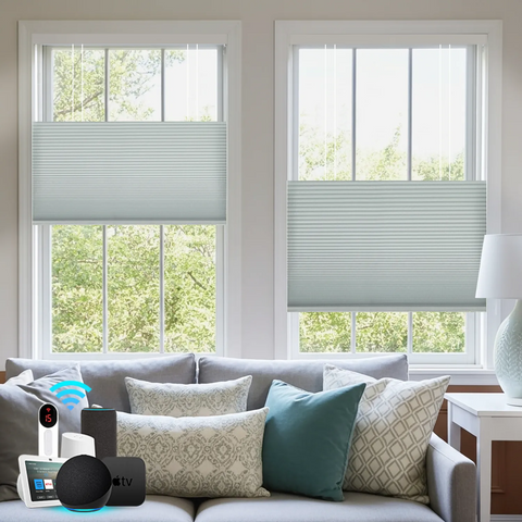 Bringnox Motorized Blackout Top Down Bottom Up Cellular Shades