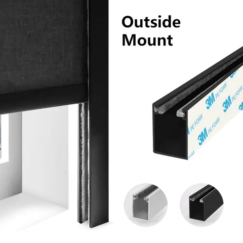 Bringnox Side Rail Track For Blackout Roller Shades