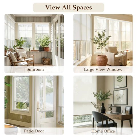Bringnox Motorized Light Filtering Sunscreen Solar Shades 3% Openness Aventus