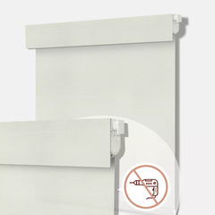 Bringnox No Drill Motorized Roller Shades 70% Blackout Treebark